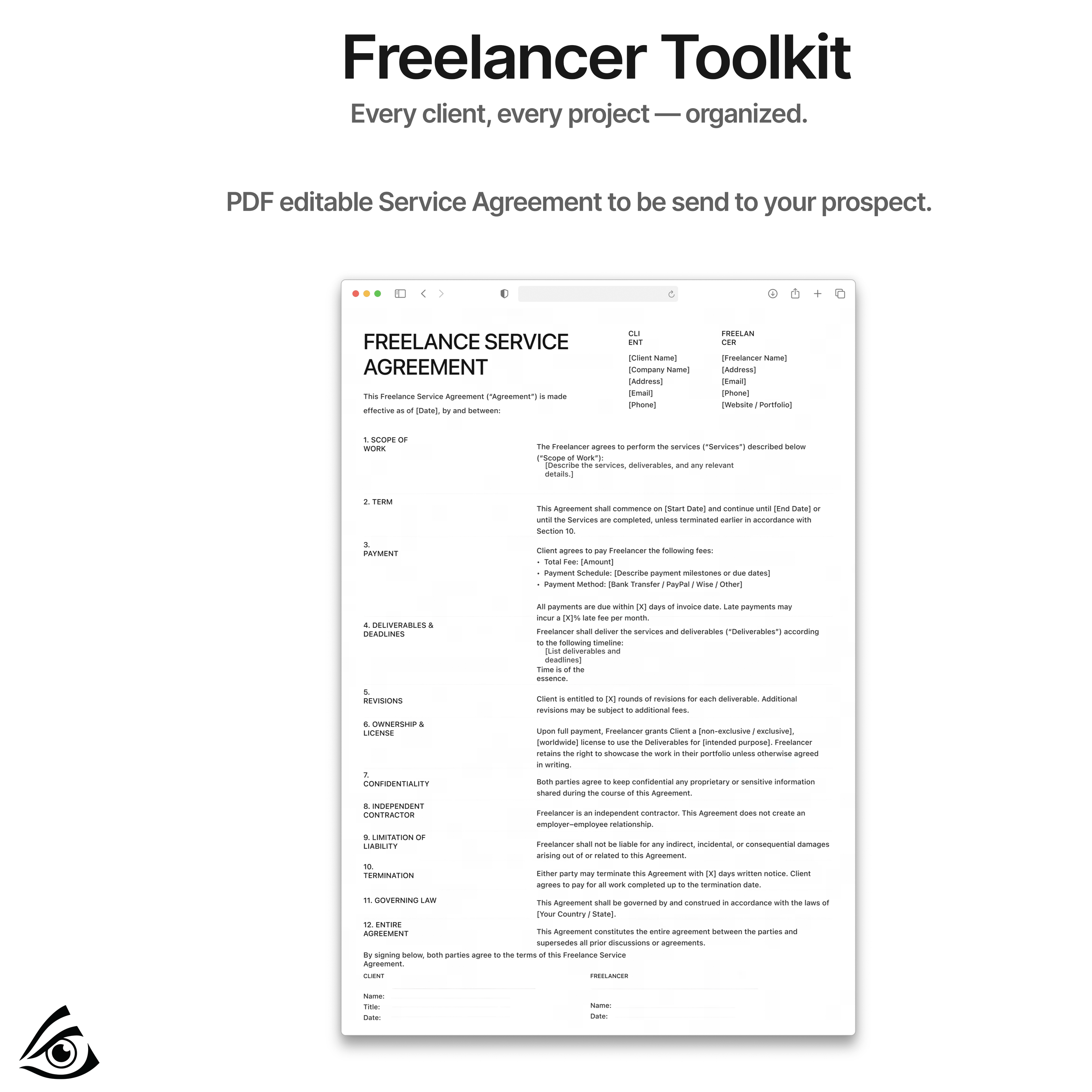 Freelancer OS  (all-in-one template)